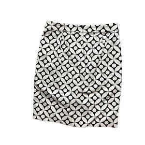 J crew NWT pencil skirt black and white size 4 msrp $85